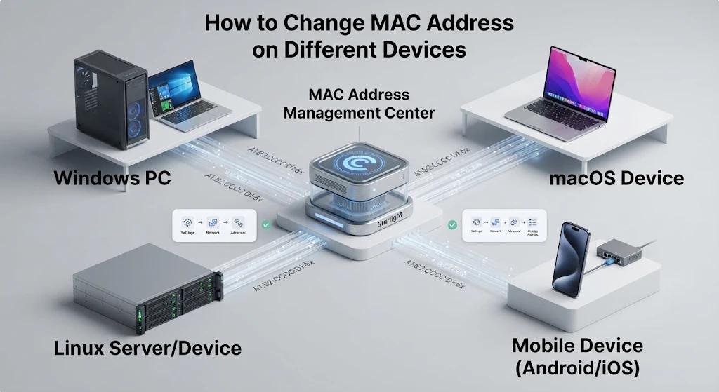 How to Change MAC Address on Windows, Mac, Linux, and Mobile