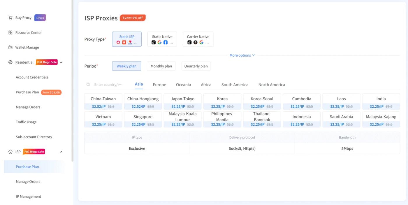 IPFLY Fall Mega Sale 2026: Save 20% on Residential Proxies & 10% on ISP Proxies