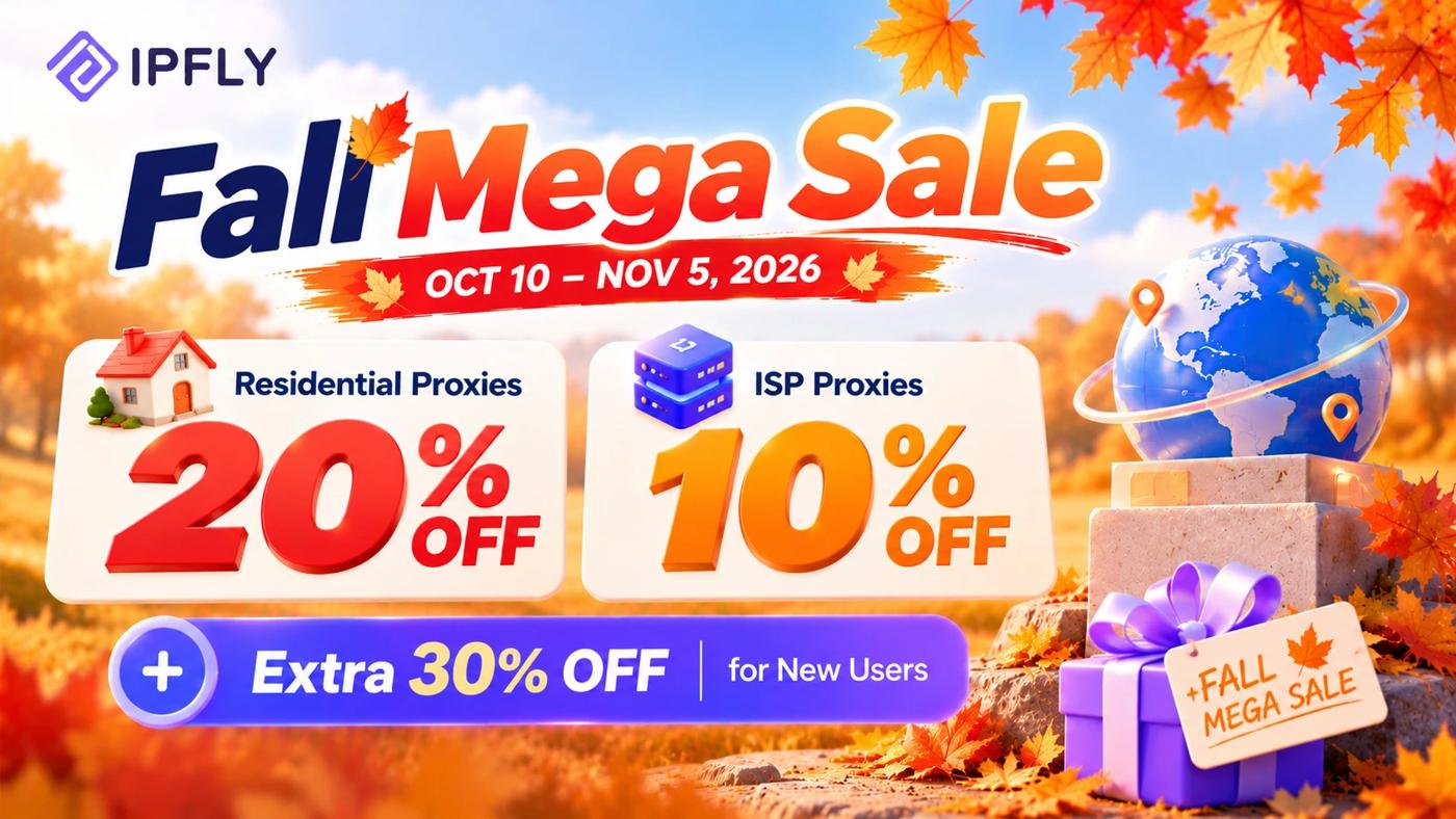Emadar Fall Mega Sale 2026: Save 20% on Residential Proxies & 10% on ISP Proxies