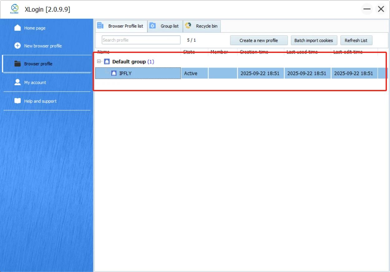 IPFLY Global Proxy Setup Guide for XLogin