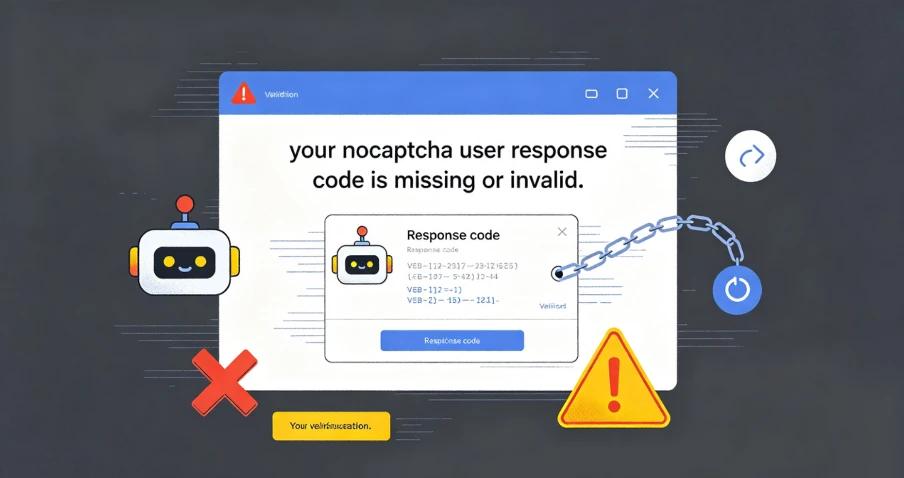 “Your noCAPTCHA User Response Code Is Missing or Invalid” – Causes and Fixes