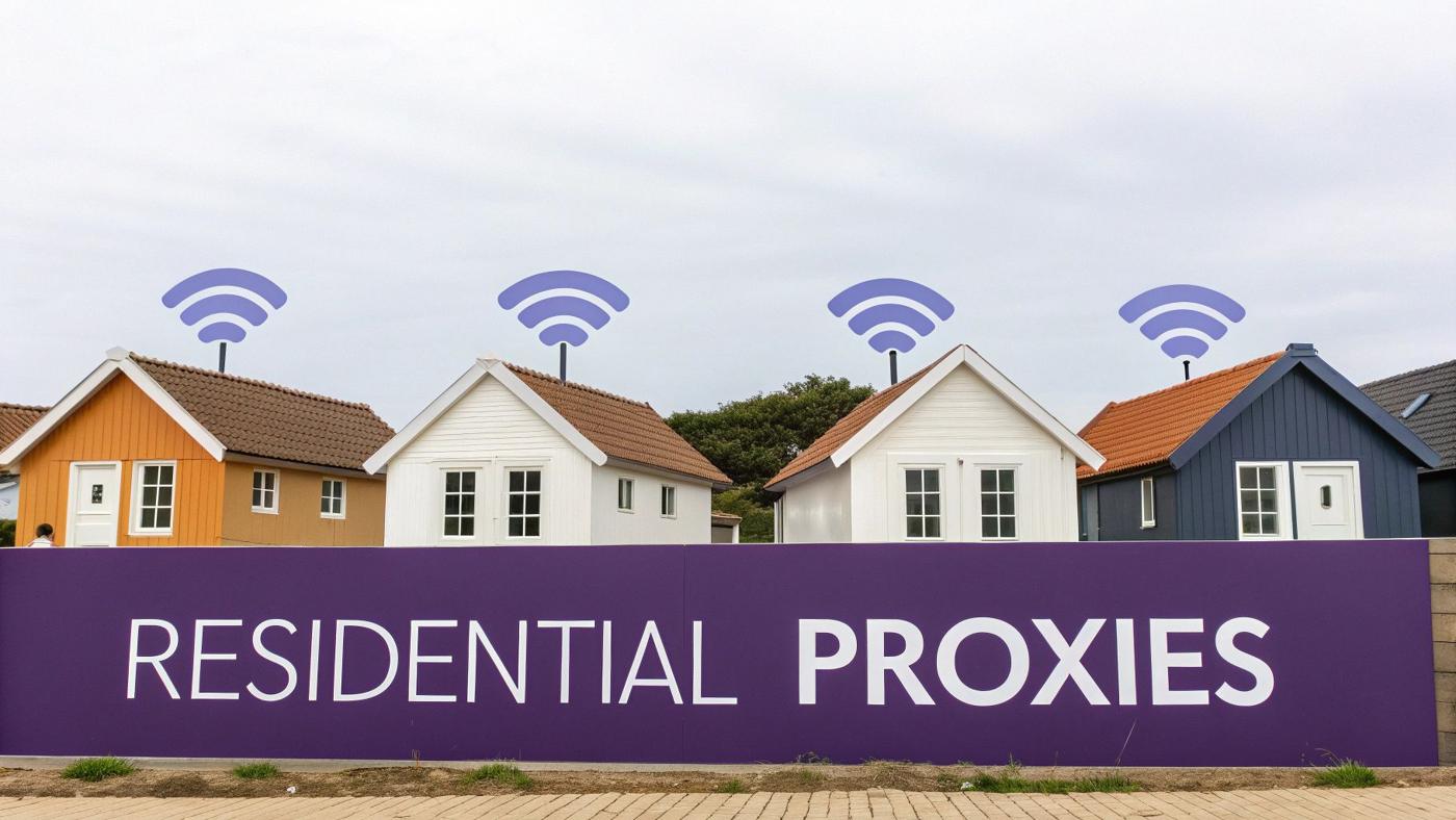 A visual representation of residential and datacenter proxies