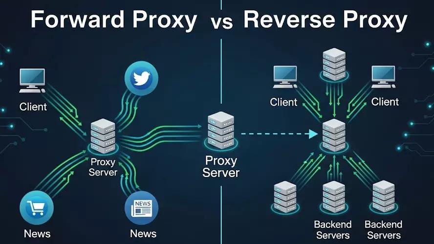 Reverse Proxy vs Forward Proxy: Choosing the Right Type for Rotating Proxies
