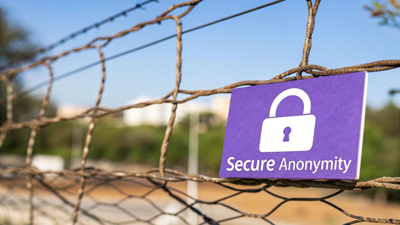 A visual metaphor for security, showing a digital shield protecting data streams.