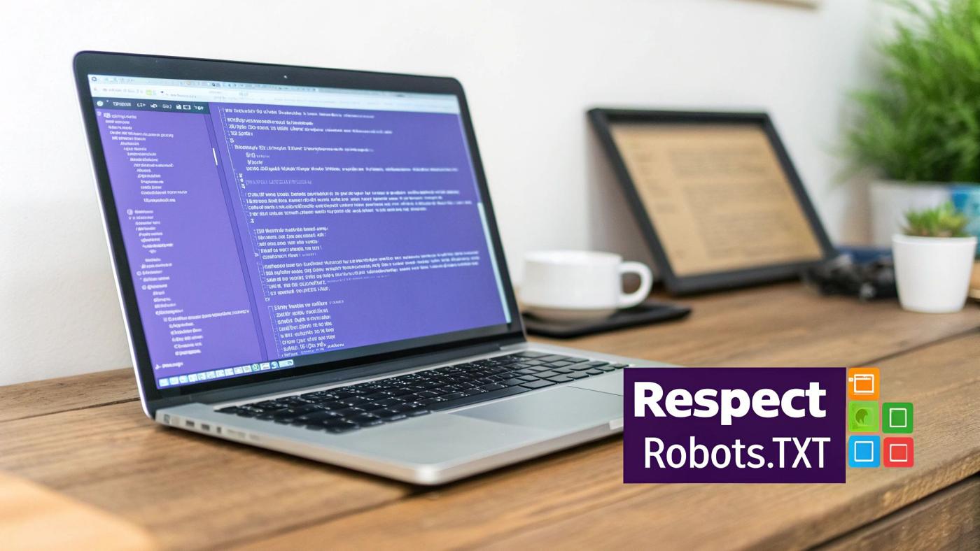 Respect robots.txt and Website Terms of Service
