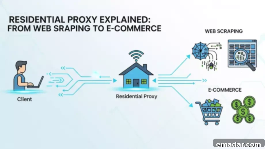 Residential Proxy Explained: From Web Scraping to E-Commerce Residential Proxy Explained: From Web Scraping to E-Commerce