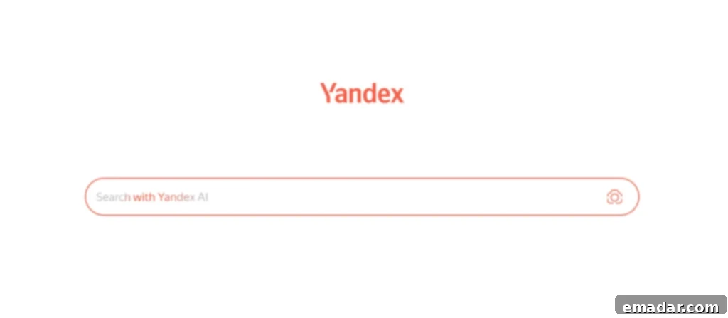How to capture traffic from Russia's largest search engine Yandex? A must-read for standalone store SEO! Yandex search engine showing a search result page with localized content