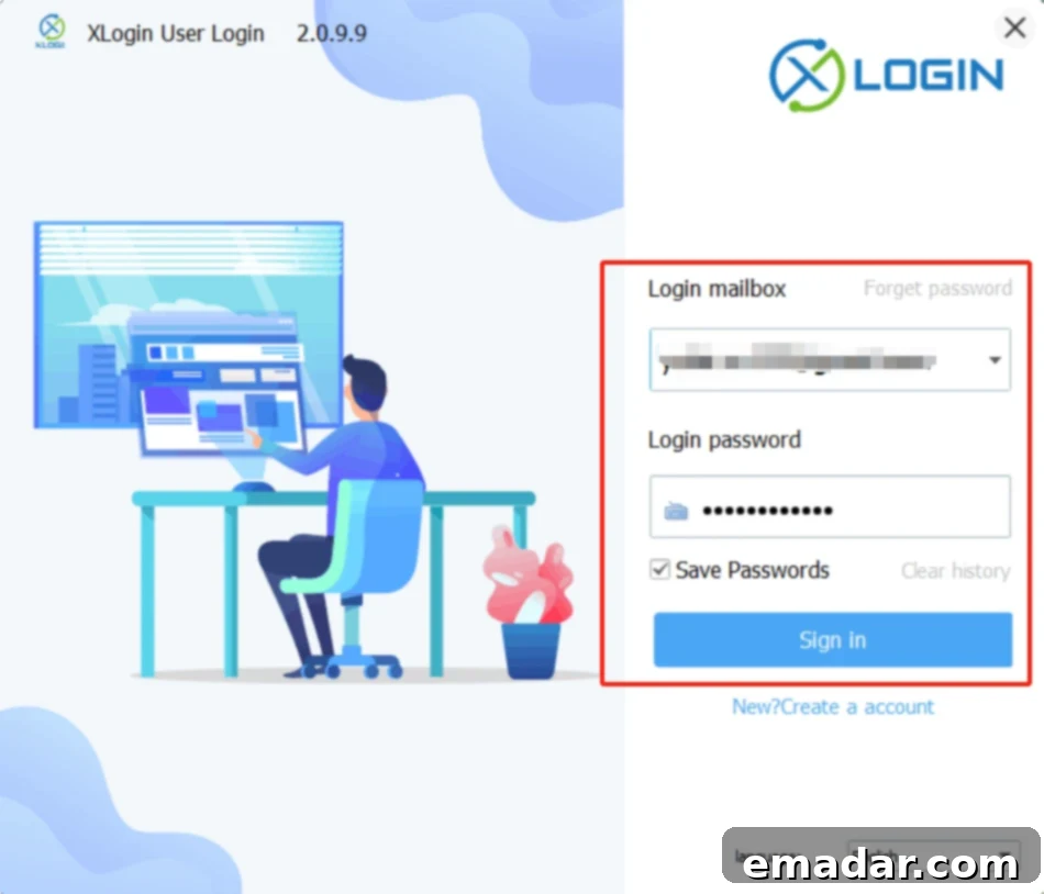 XLogin Login Screen
