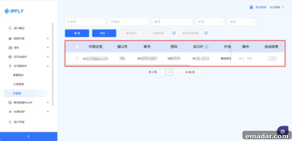 IPFLY IP Management
