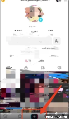 TikTok Go Live Button