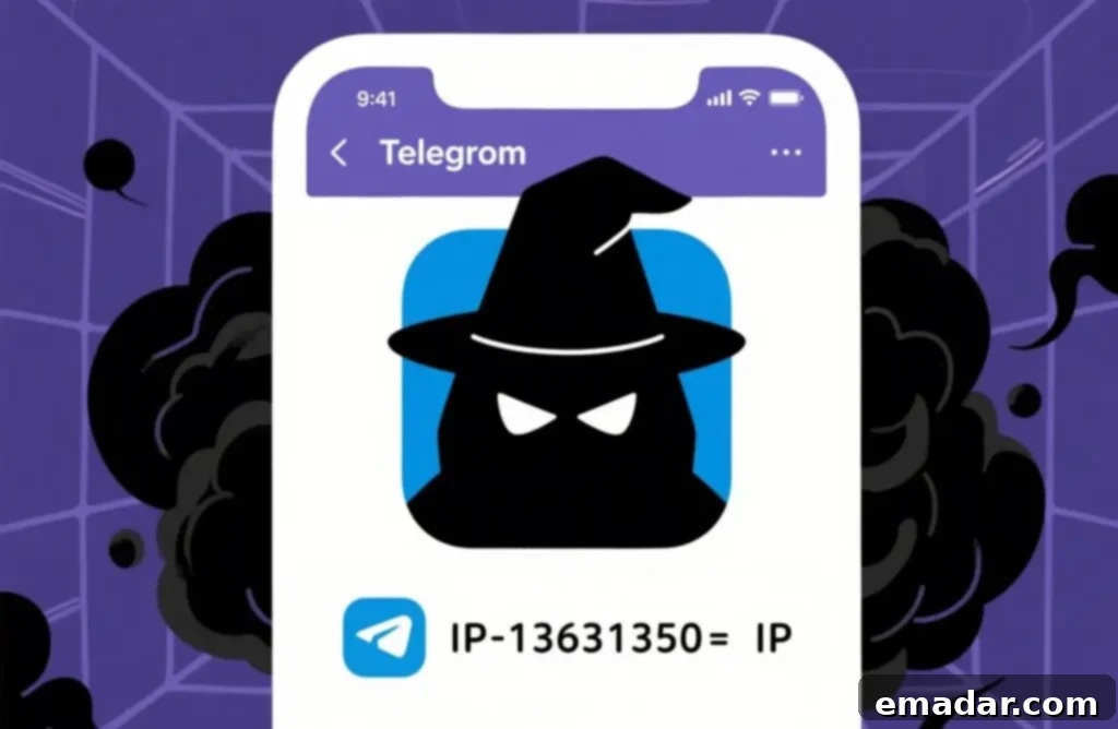 Telegram: 3 Effective Methods to Hide Your IP Address and Protect Your Privacy A person using Telegram on a smartphone, with a padlock icon overlaid, symbolizing secure and private communication.