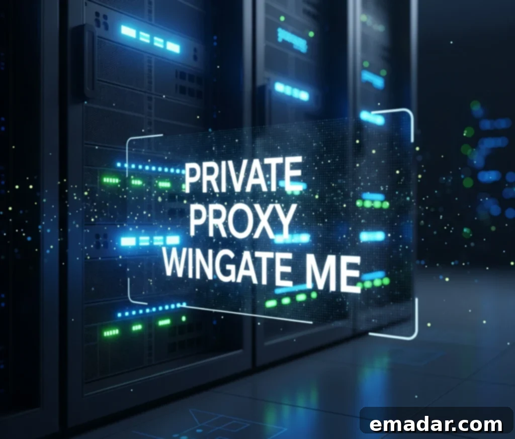 Private Proxy Wingate Me Explained: Features, Setup & Use Cases A person working on a laptop with a secure network illustration, symbolizing private proxy Wingate setup