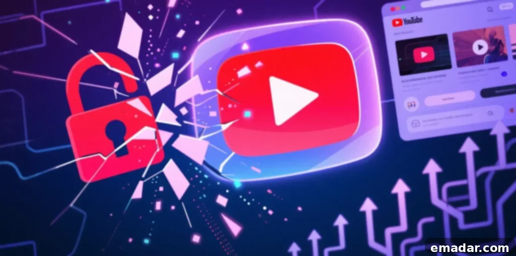 A map highlighting various countries where YouTube might be blocked due to different reasons, illustrating global restrictions.