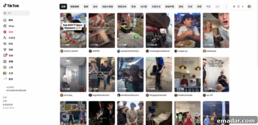 Independent TikTok Account Page