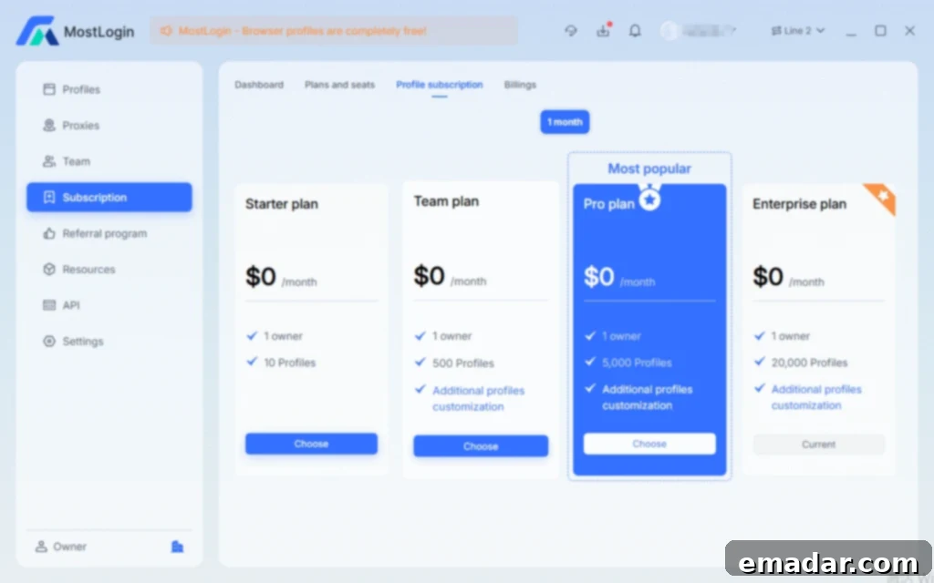 MostLogin Browser: The Essential Multi-account Management Tool for Cross-border E-commerce and Social Media Marketing MostLogin Browser: Affordable Pricing and Free Features